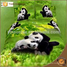 (4 Stück) 100% Bio-Baumwolle Chinesische Panda 3d Bettwäsche setzt König Panda Bettdecke Panda Tröster Abdeckung Satz gepasst Blatt Königin